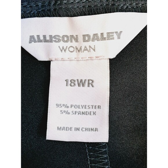 NWT Allison Daley Faux Micro Suede Pull On Pants Charcoal Gray Womens Size 18W - Picture 5 of 6